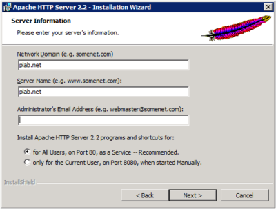Apache Server Information