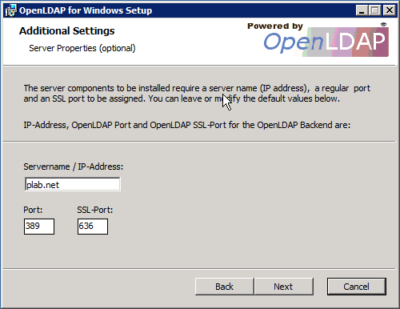 OpenLDAP optional settings