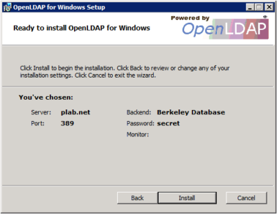 OpenLDAP Ready to Install