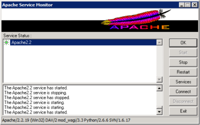 Apache Service Monitor with Subversion