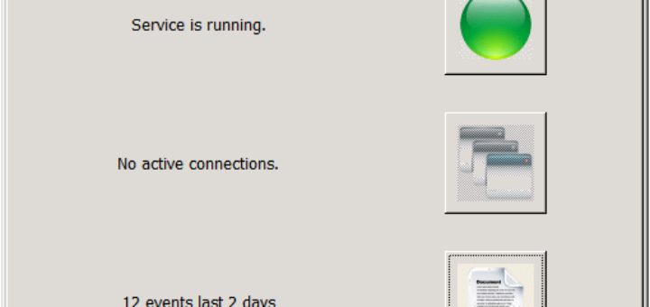 Copssh Control Panel - Status