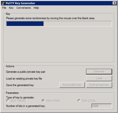 Putty Key Generator - Generate Key