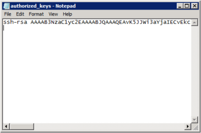 authorized_keys file