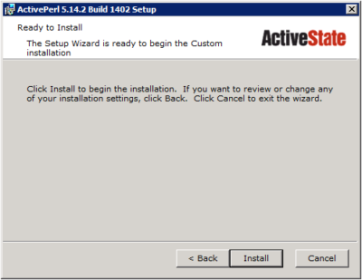 ActivePerl Setup - Ready to Install