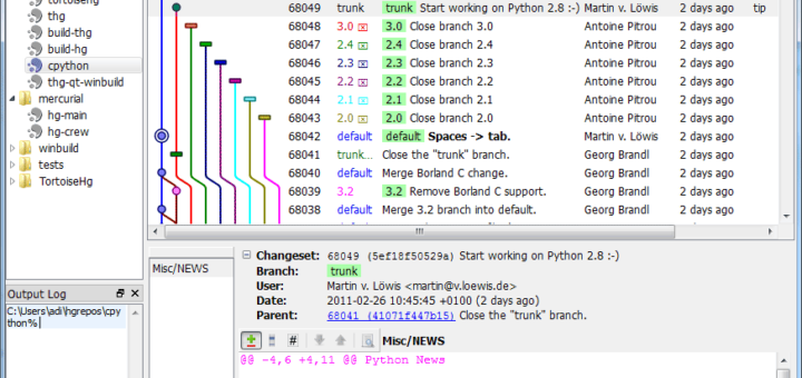 TortoiseHg Workbench