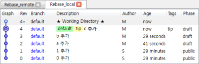 지역 저장소 커밋 후