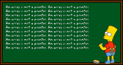 Array is not a pointer